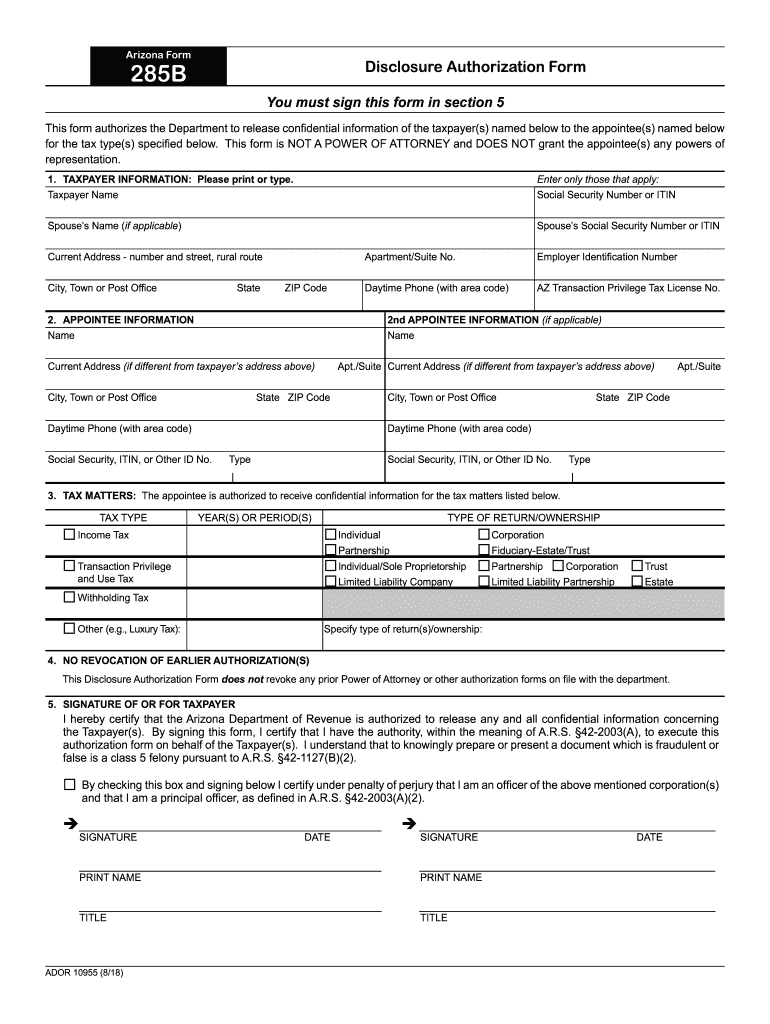  Az Sc 100 Form 2018-2024