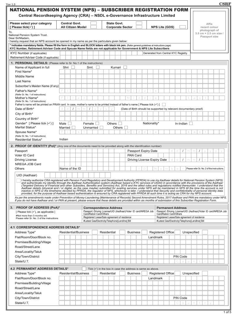 Nps Form PDF