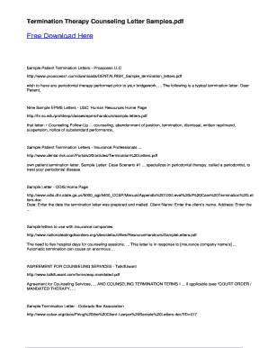 Therapy Discharge Letter Template  Form