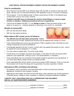 Silver Diamine Fluoride Consent Form PDF