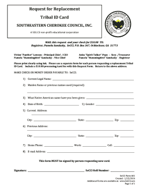 Southeastern Cherokee Council Inc  Form