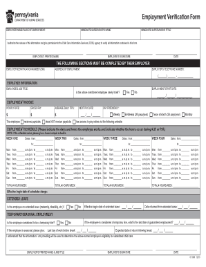  Employment Verification Form Apple Child Care 2015-2024