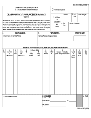 Cbp 7552 Form