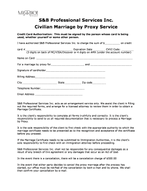 Military Marriage Form