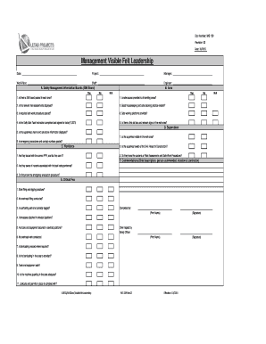 Visible Felt Leadership Template  Form