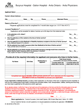  Financial Assistance Application  Form