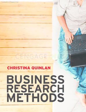 Business Research Methods Quinlan PDF  Form