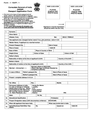 Passport Form