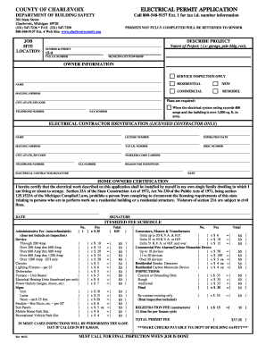 Charlevoix Building Department  Form