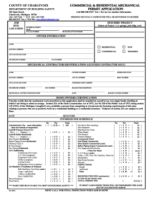 Charlevoix Building Department  Form