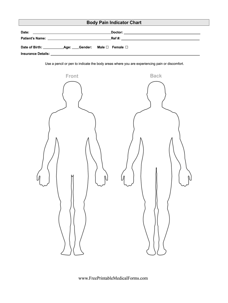 Body Indicator Chart  Form