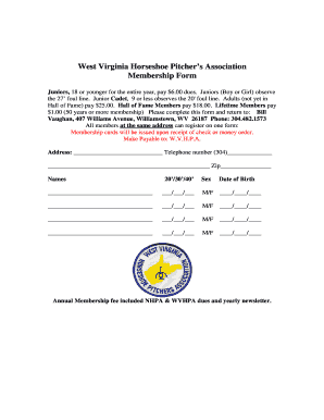 Wvhpa  Form