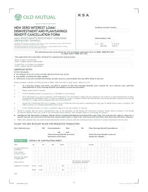 Old Mutual Policy Cancellation Form 2008-2024