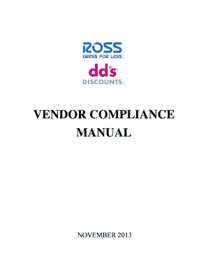 Ross Stores Vendor Portal  Form