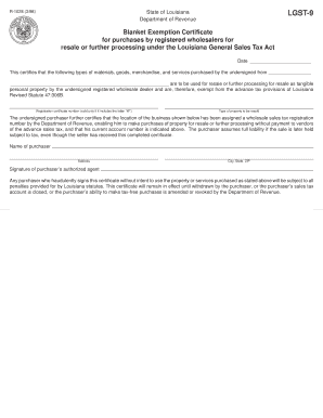 R 1028 398 LGST 9 Department of Revenue  Form