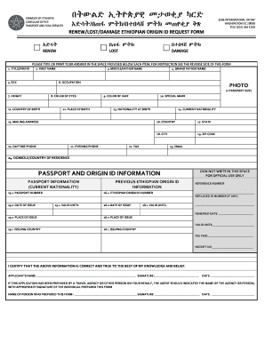 Ethiopian Power of Attorney Sample in English  Form