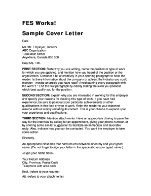 Cover Letter Sample in Ghana  Form