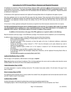 Application Packet Version 02 13 14 San Antonio Police  Form