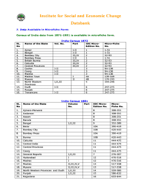 Census of India 1871 PDF  Form