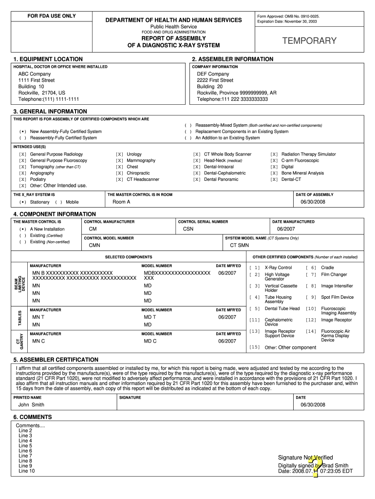 Fda 2579  Form