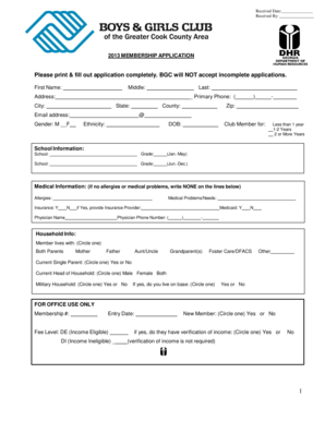 Bad Girls Club Application  Form