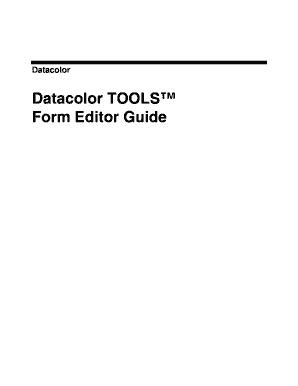 Datacolor Form Editor