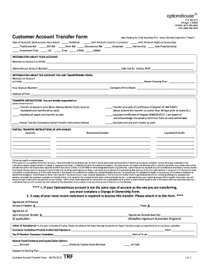 Optionshouse Tutorial  Form