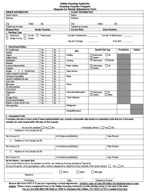 Housing Voucher  Form