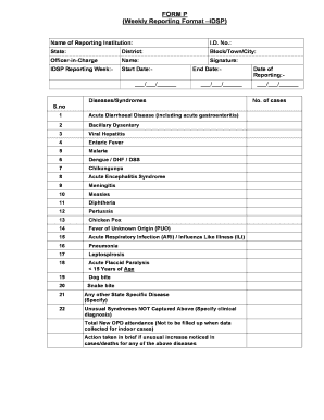 Idsp P Form