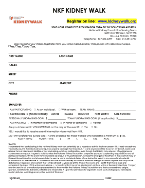 Nkf Registration Form PDF