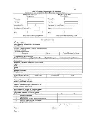 Property Tax Name Change Application Form PDF
