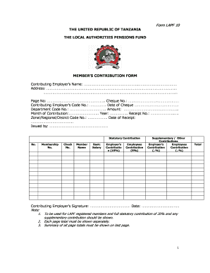 Lapf Online Statement  Form