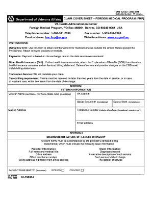 Va Fax Cover Sheet  Form