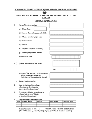 Form VI Change of Name DOC Bieap Gov