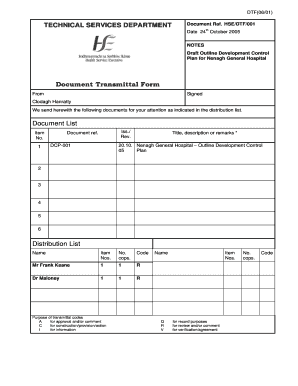 Transmittal Form