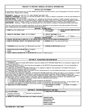 Dd Form 2871