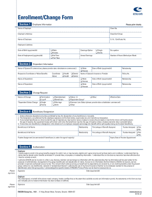 Encon Enrollment Form