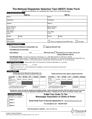 Ndst Application Form