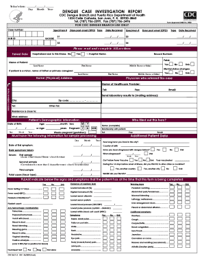 Dengue Report Word Format