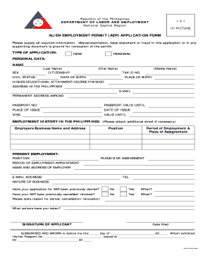 Aep Application Form