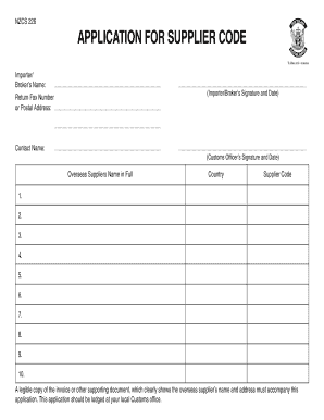 Nzcs 226  Form