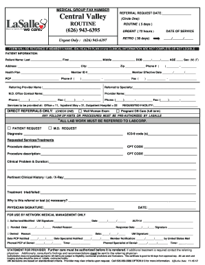 La Salle Authorization Form