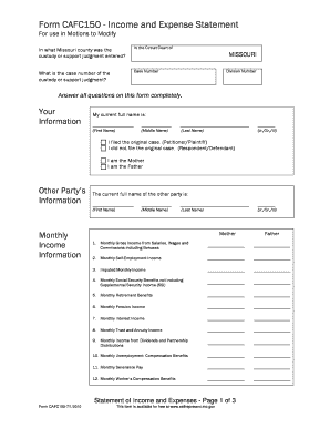 Form Cafc150