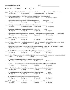 Forensic Science Science Spot  Form