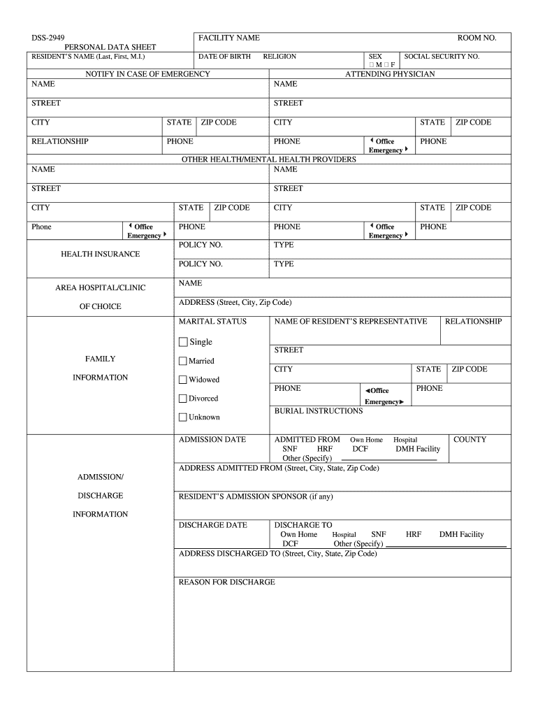 Dss 2949  Form