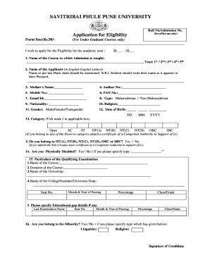 Eligibility Form