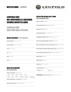 Leupold Cds Order  Form