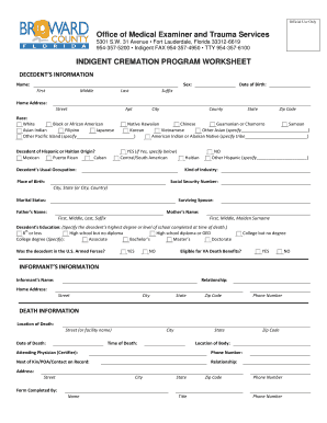 Broward County Indigent  Form