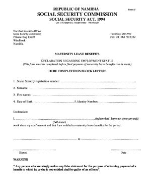 Social Security Form 10a