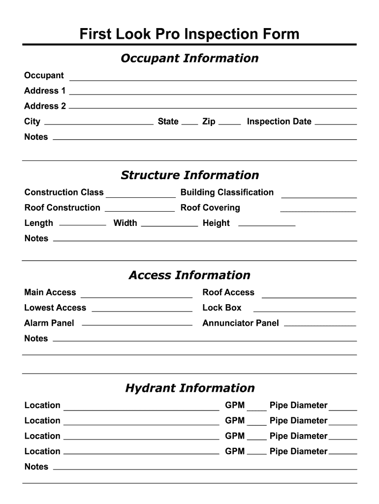Fire Service Forms